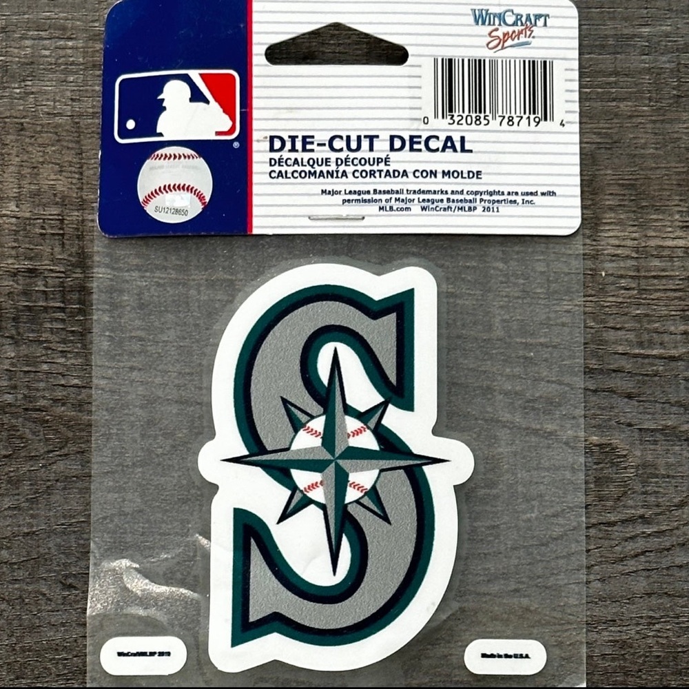New Seattle Mariners MLB Baseball Die Cut Decal